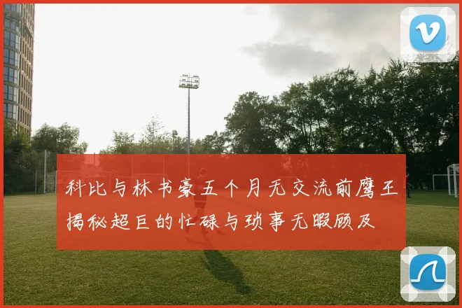 科比与林书豪五个月无交流前鹰王揭秘超巨的忙碌与琐事无暇顾及